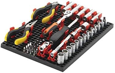 Organizer Genie - Four Black Pegboard Set to organize your Sockets, Wrenches, Pliers, Screwdrivers, Bits and All Other Tools