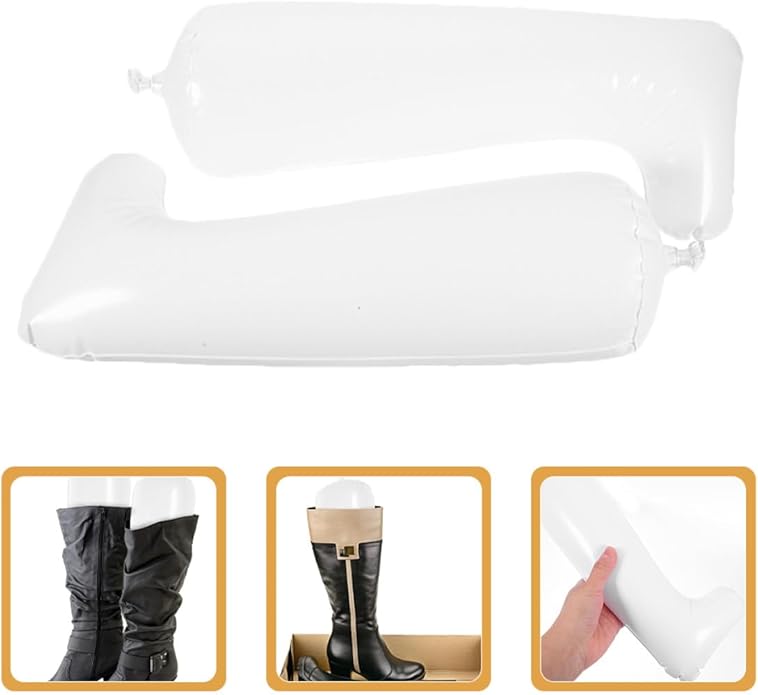 ARTIBETTER Inflatable Boot Shapers and Tall Boot Inserts Thick Pvc Material 32cm Mid-calf Height 5 Pairs and Storage