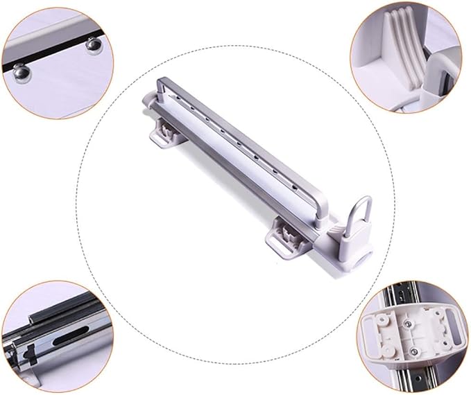 Pull Out Clothes Rail,Extendable Hanger with Ball Sliding Rail,Length 25Cm,30Cm,36.5Cm,46.5Cm,Closet Organizer Rack,35.6cm