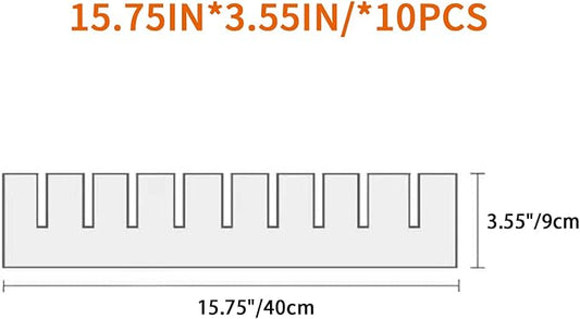10Pcs Drawer Dividers, 15.75" x 3.55", Thick, DIY Organizer Separator, Large Adjustable Dresser Drawer Organizer for Clothes,