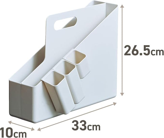 Tenma A4 File Box for Carrying Documents and Small Items Together, Fits File Box, Can Be Placed Vertically or Horizontally, I