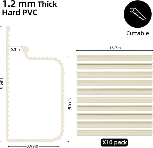 YECAYE 157in Cable Management, Cord Organizer,Easy Install Self-Adhesive Cable Organizer,Cord Management, Desk Wire Holder for Office Organization,Child and Pet Proofing, Beige