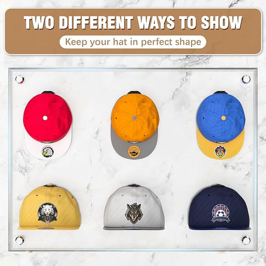 36 Pack Adhesive Hat Hooks for Wall, Super Strong Hat Rack for Baseball Caps, Hat Organizer Display for Home Decor, Hat Hange
