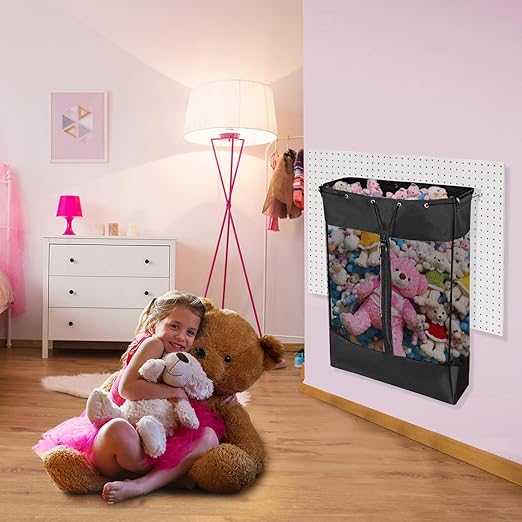 Pegboard Baskets,Pegboard Wall Organizer with Take and Go Design,Extra Large (26*18*11 Inches) Mesh Peg Board Organizer Acces