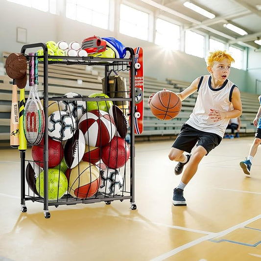 Garage Ball Storage Rack And Magnetic Shelf for Fridge