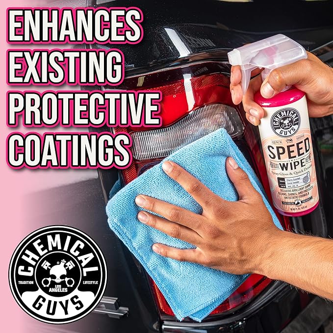 Chemical Guys WAC_202_16 Speed Wipe Quick Detailer, Safe for Cars, Trucks, SUVs, Motorcycles, RVs & More, 16 fl oz, Cherry Sc