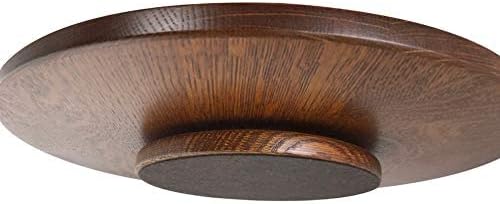 Rustic Red Door Co. Wooden Lazy Susan Turntable - Spinning, Solid Wood Lazy Susan Organizer - Turntable for Table Top/Counter