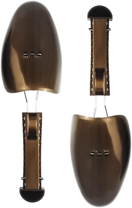 FONHERILI WAJJ 5 Pairs Plastic Shoe Tree Stretcher Shaper for Men Adjustable Length Shoes Boot Holder Shaper Support(Brown Men)