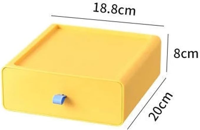 Skincare Organizers, Drawer Cosmetic Storage Box Dressing Table Desktop Versatile Sorting Box Makeup Organizer Counter(Orange