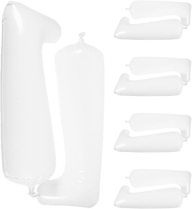 5 Pairs Inflatable Boot Trees and Boot Shapers Thickened Pvc Material 32cm Height and Supports and Stand Storage