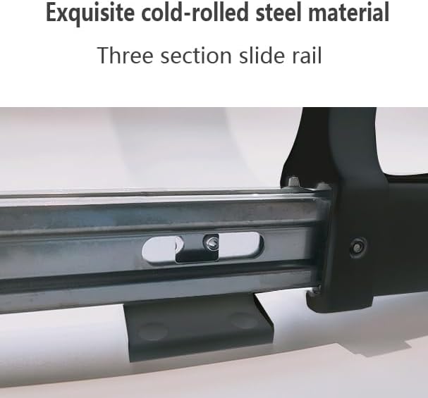 Extendable Pull-Out Closet Valet Rod, Pull Out Clothes Hanger Rail for Closet, Adjustable Pants Hanger Heavy Duty Steel Cloth