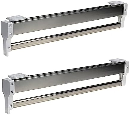 Pull-Out Clothes Rail,Extendable Pull Out Closet Rod - Wardrobe Pull-Out Trousers Rack, Adjustable 30-80cm Wardrobe Rail Clot