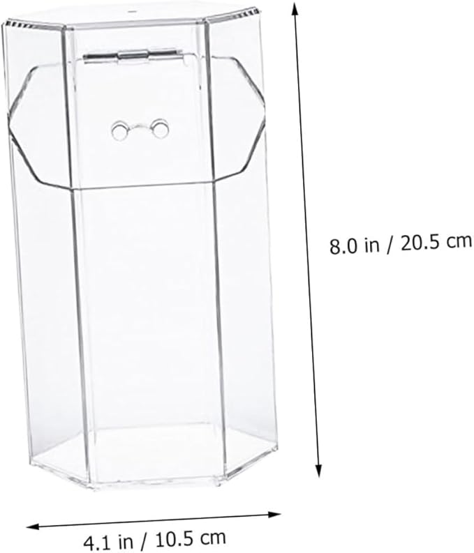 minkissy 1Set Acrylic Makeup Brush Canister Dustproof Multi Function Storage Container for Cosmetics Jewelry Makeup Brushes S