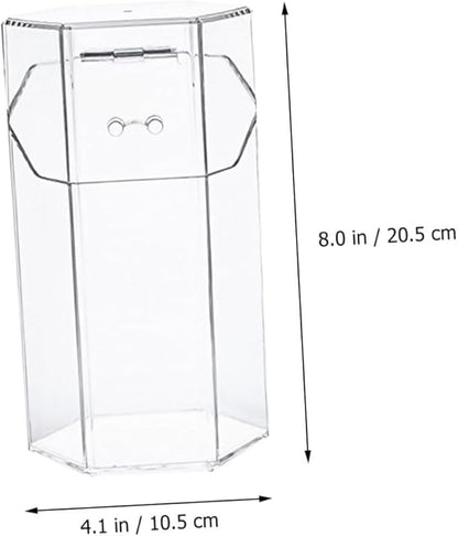 minkissy 1Set Acrylic Makeup Brush Canister Dustproof Multi Function Storage Container for Cosmetics Jewelry Makeup Brushes S
