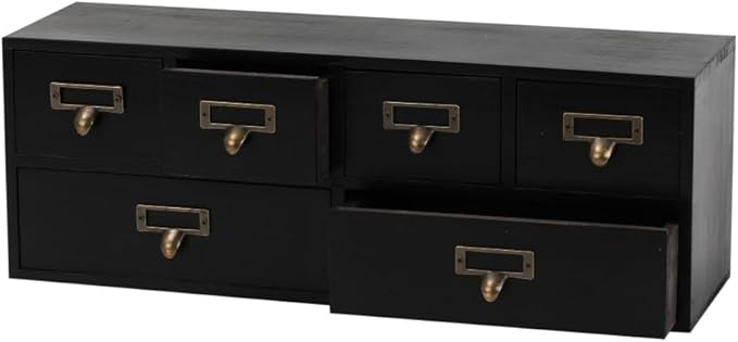 Apothecary Drawers Wooden Storage Box Vintage Wooden Drawers Wood Desktop Organizer Countertop Storage Box Library Card Catal