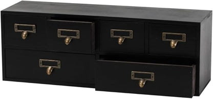 Apothecary Drawers Wooden Storage Box Vintage Wooden Drawers Wood Desktop Organizer Countertop Storage Box Library Card Catal