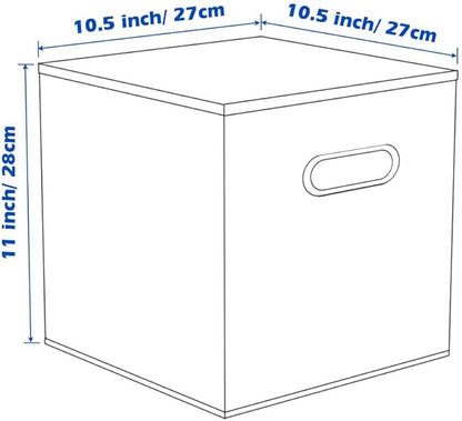 ShellKingdom Storage Bins, Foldable Fabric Storage Cubes And Cloth Storage Organizer Drawer with Metal Handle For Closet And 