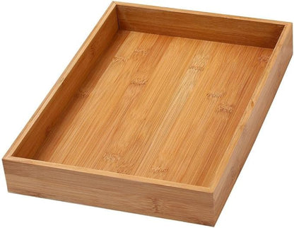YBM HOME Bamboo Drawer Organizer Storage Box for Kitchen Drawer, Junk Drawer, Office, Bedroom, Children Room, Craft, Sewing, 