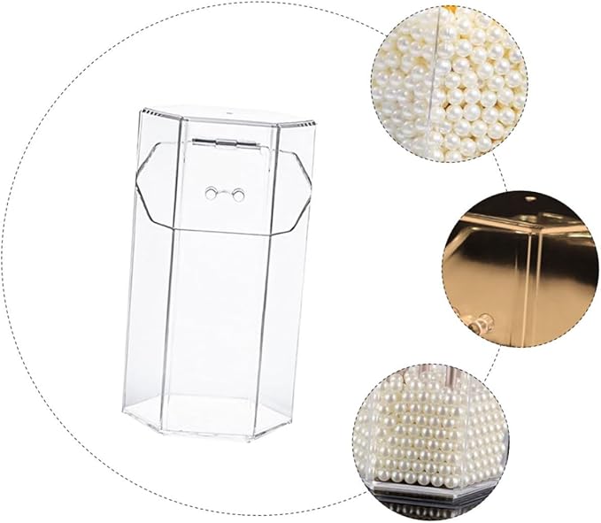 minkissy 1Set Acrylic Makeup Brush Canister Dustproof Multi Function Storage Container for Cosmetics Jewelry Makeup Brushes S