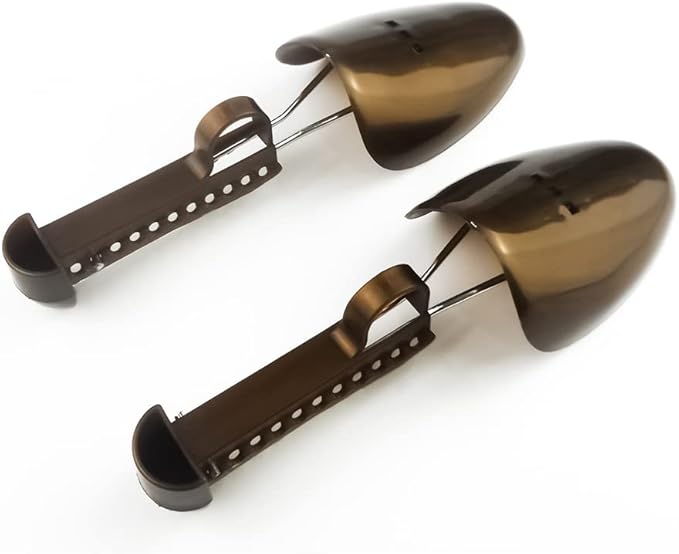 FONHERILI WAJJ 5 Pairs Plastic Shoe Tree Stretcher Shaper for Men Adjustable Length Shoes Boot Holder Shaper Support(Brown Men)