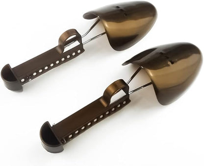 FONHERILI WAJJ 5 Pairs Plastic Shoe Tree Stretcher Shaper for Men Adjustable Length Shoes Boot Holder Shaper Support(Brown Men)