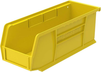 Akro-Mils 30224 AkroBins Plastic Storage Bins, Space-Saving Stackable Bins for Garage, Pantry, Craft Organization, 11" L x 4"