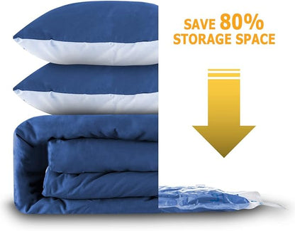 MEIQIHOME Vacuum Storage Bags, Space Saver Sealer Bags,Vacuum seal bags for clothing, Pillows, Comforters, Blankets, Bedding,