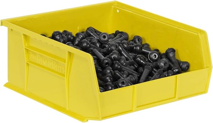 Akro-Mils 30235 AkroBins Plastic Storage Bins, Space-Saving Stackable Bins for Garage, Pantry, Craft Organization, 11" x 11" 