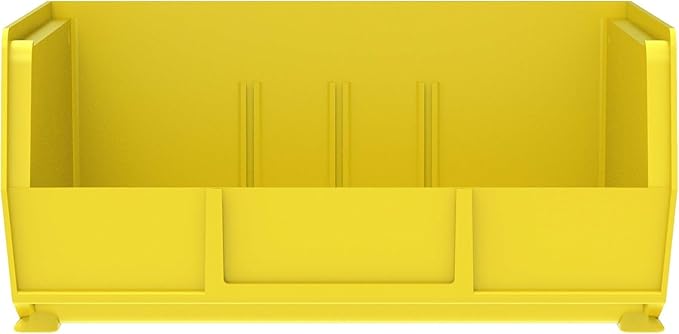 Akro-Mils 30235 AkroBins Plastic Storage Bins, Space-Saving Stackable Bins for Garage, Pantry, Craft Organization, 11" x 11" 