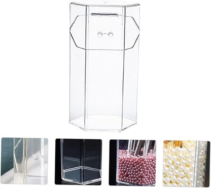 minkissy 1Set Acrylic Makeup Brush Canister Dustproof Multi Function Storage Container for Cosmetics Jewelry Makeup Brushes S