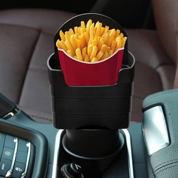 2 Pack French Fry Cup Holder for Car Multipurpose Fast Food Drink Cup Holder Car Storage Box Holder