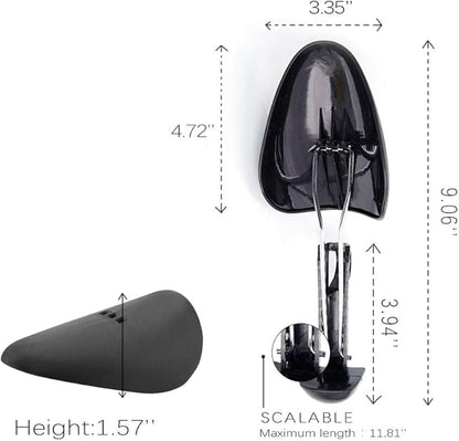 WAJJ 50 Pairs Practical Adjustable Length Men Shoe Tree Stretcher Holder Shaper Support(Men Black
