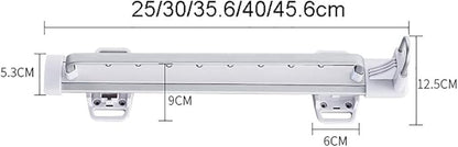 Heavy Duty Hanger Clothes Rail,Extendable Hanger with Ball Sliding Rail,Length 25cm,30cm,36.5cm,46.5cm,Closet Organizer Rack 