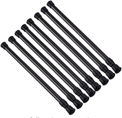 Tension Rods 28 to 48 Inches 8 Pack,Tension Curtain Rod,Spring Tension Rods,Adjustable Extension Spring Rods Closet Rod for W
