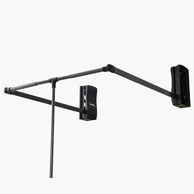 Pull-Down Hanger Extendable Pull Out Closet Rod - Pull-Down Wardrobe Clothes Rail, Extendable Wardrobe Rail Tube Rod, Hanging