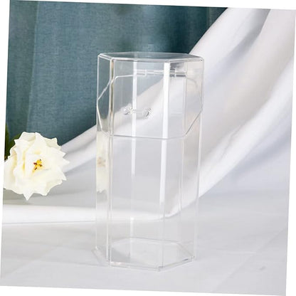minkissy 1Set Acrylic Makeup Brush Canister Dustproof Multi Function Storage Container for Cosmetics Jewelry Makeup Brushes S