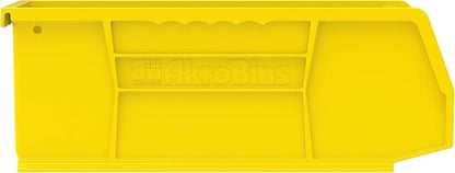Akro-Mils 30224 AkroBins Plastic Storage Bins, Space-Saving Stackable Bins for Garage, Pantry, Craft Organization, 11" L x 4"