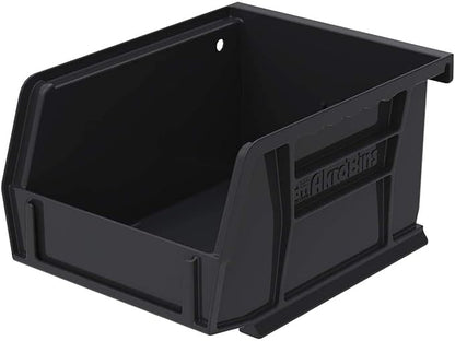 Akro-Mils 30210 AkroBins Plastic Storage Bins, Space-Saving Stackable Bins for Garage, Pantry, Craft Organization, 5" x 4" x 