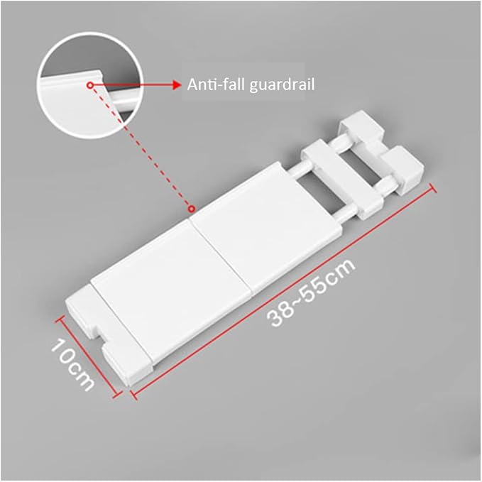 Extendable Narrow Closet Tension Shelf Slim Cupboard Divider Rod Adjustable Cabinet Organization Storage Rack Windowsill Bath