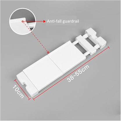 Extendable Narrow Closet Tension Shelf Slim Cupboard Divider Rod Adjustable Cabinet Organization Storage Rack Windowsill Bath