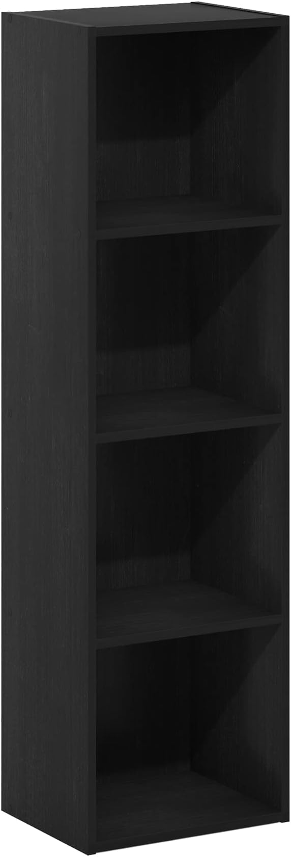 Furinno PASIR Book Shelf, 4-Tier Modern Bookshelf, Open Shelves Bookcase 9 x 12 x 42, Easy Assembly, for Living Room, Bedroom
