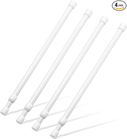 Tension Rod 16 to 28 Inch, Goowin Small Tension Rod, 5/8" Diameter No Drilling Expandable Short Tension Rods Spring Rods, Ten