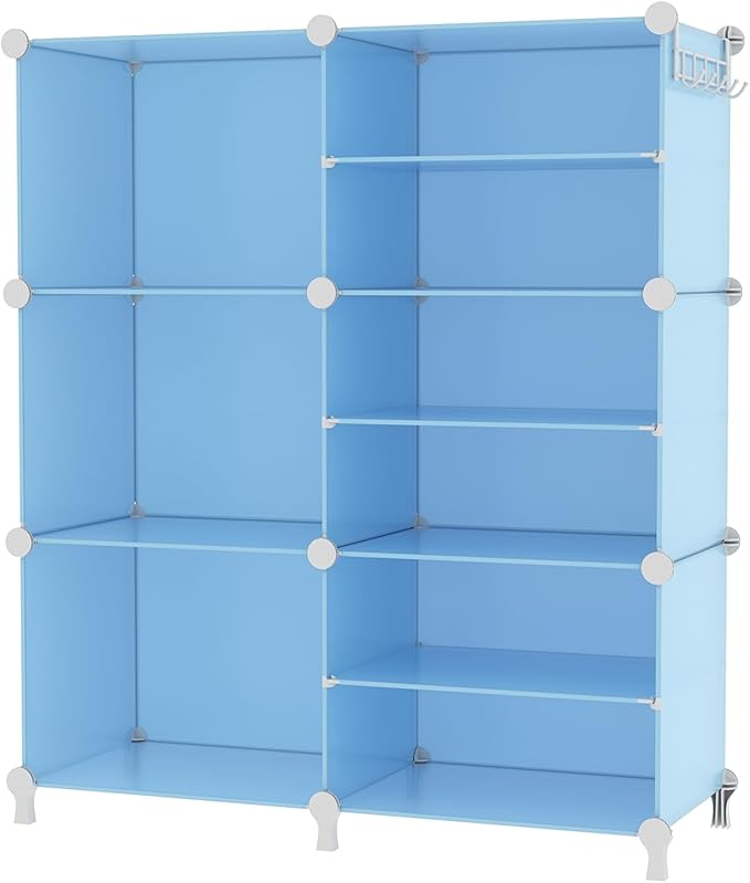 AWTATOS Closet Organizer 6 Cube Storage Shelves Portable Closet Clothes Organizers and Storage Stackable Cubby Shelving for C