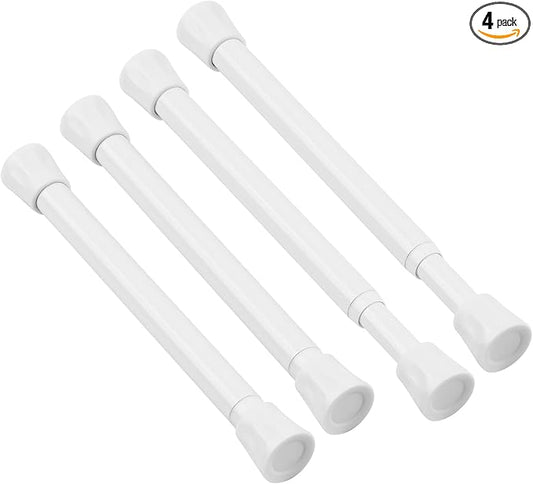 TYRON Small Spring Tension Curtain Rod 7 to 10.5 Inch, Mini Short Adjustable Tension Rod, Suitable for Narrow Window, Sidelig