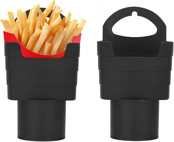 2 Pack French Fry Cup Holder for Car Multipurpose Fast Food Drink Cup Holder Car Storage Box Holder