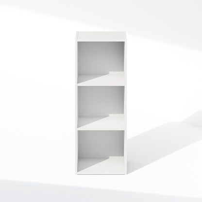 Furinno Reed Closet Organizers and Storage, 3-Tier Closet Organizer, Open Shelf Closet Storage, for Wardrobe, Bedroom, Living