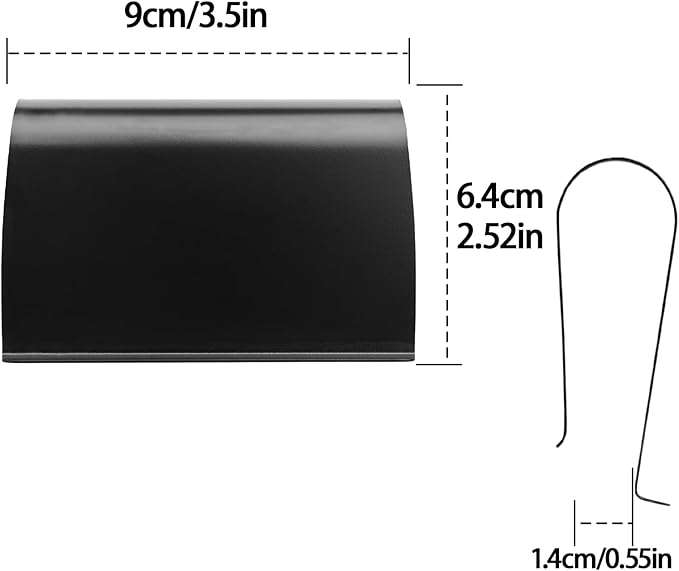 Car Air Freshener Visor Clip Compatible with Drift Car Air Freshener, Auto Accessories, Vehicle Sun Visor Metal Clip, Black, 