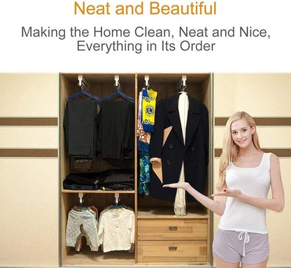 LJYT Pull-Out Wardrobe Clothes Rail,Extendable Closet Rod,Closet Organizer Rack for Pants/Coat/Scarves,35-65cm Available (Siz