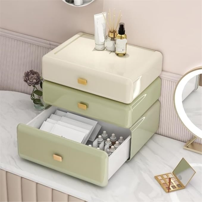 Makeup Organizer Storage Box Makeup and Skin Care Products Desktop Dresser Entrance Drawer Storage Cabinet Office Organizatio