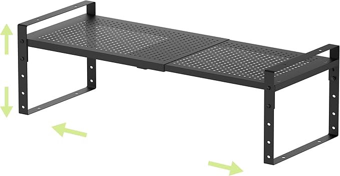 Expandable Shoe Rack Heavy-Duty Closet Organizer Adjustable Shelf Stackable Metal Framework for Entryway, Garage,RV,Pantry,Ca